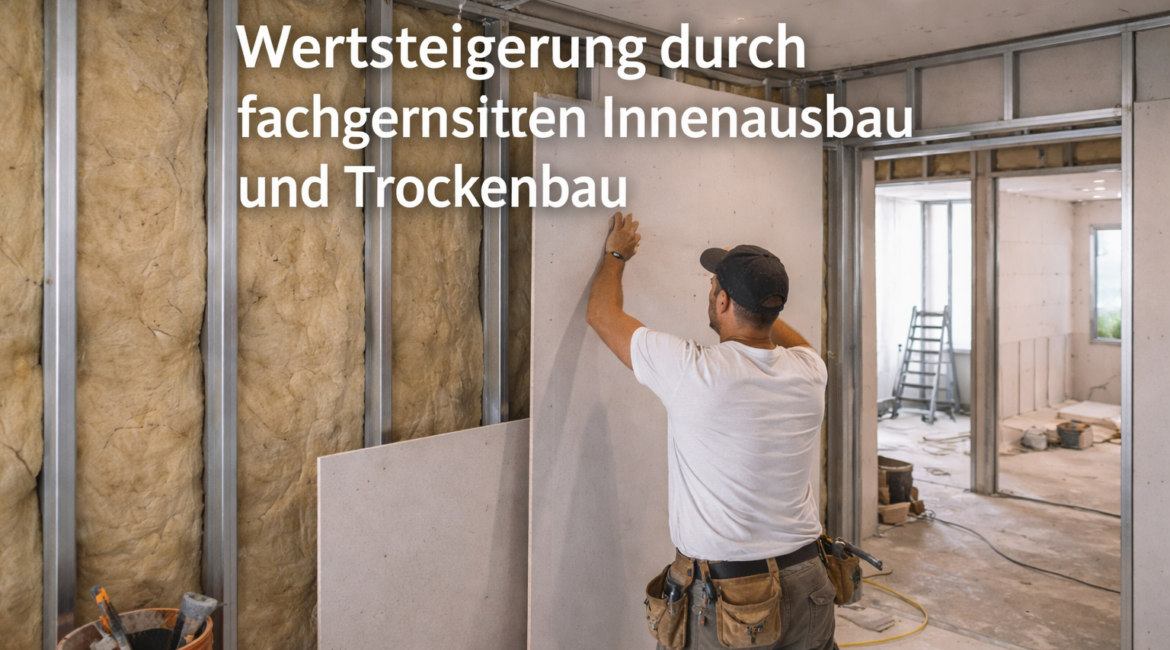 Wertsteigerung durch fachgerechten Innenausbau und Trockenbau